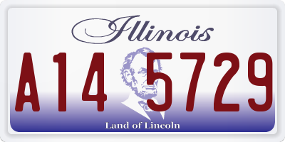 IL license plate A145729