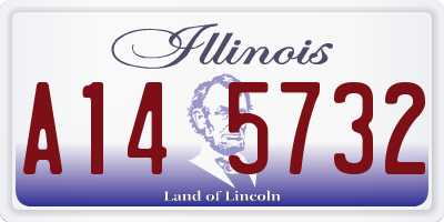 IL license plate A145732