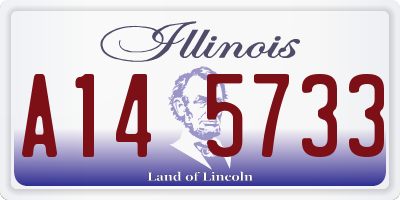 IL license plate A145733