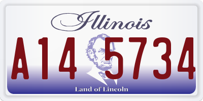 IL license plate A145734