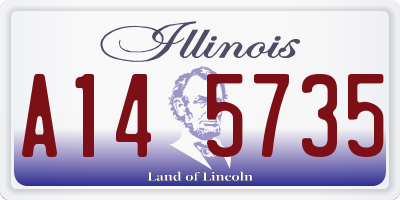 IL license plate A145735