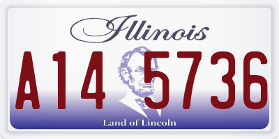 IL license plate A145736