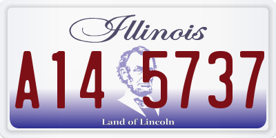 IL license plate A145737