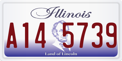 IL license plate A145739