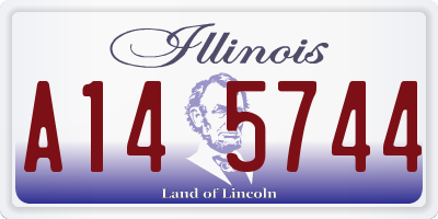 IL license plate A145744