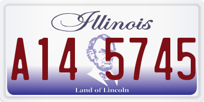 IL license plate A145745