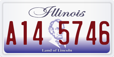 IL license plate A145746