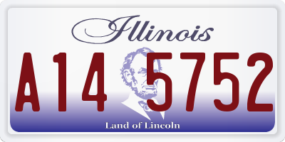 IL license plate A145752