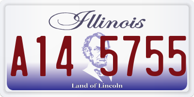 IL license plate A145755