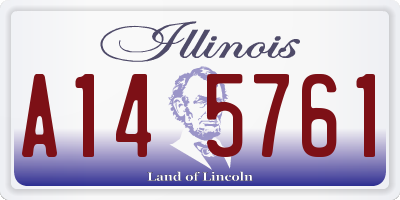 IL license plate A145761