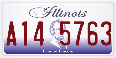 IL license plate A145763