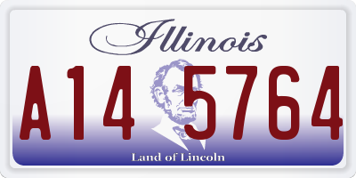IL license plate A145764