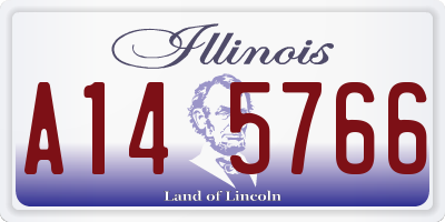 IL license plate A145766