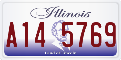 IL license plate A145769
