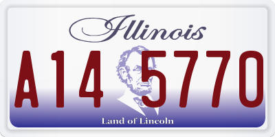IL license plate A145770