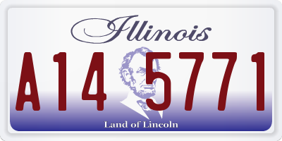 IL license plate A145771