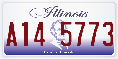 IL license plate A145773