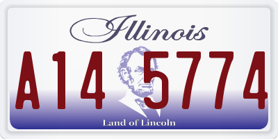 IL license plate A145774