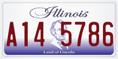 IL license plate A145786