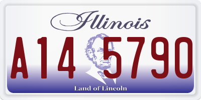 IL license plate A145790