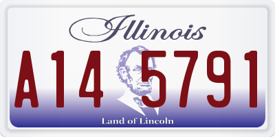 IL license plate A145791