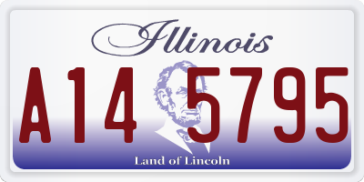IL license plate A145795