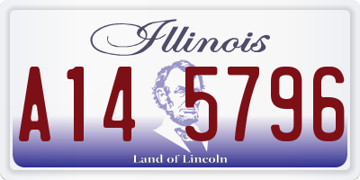 IL license plate A145796