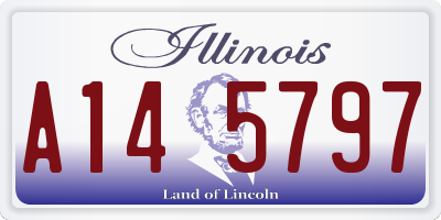 IL license plate A145797