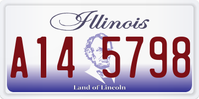 IL license plate A145798