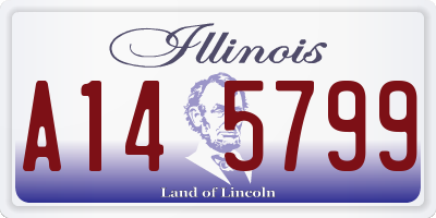 IL license plate A145799