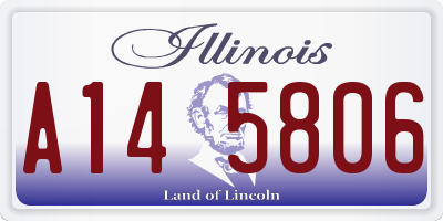 IL license plate A145806
