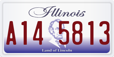 IL license plate A145813