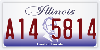IL license plate A145814