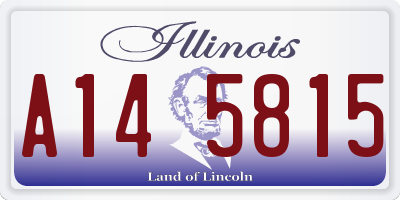IL license plate A145815