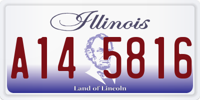 IL license plate A145816