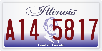 IL license plate A145817