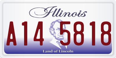 IL license plate A145818