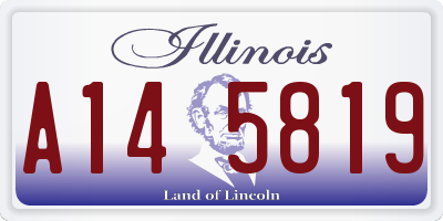 IL license plate A145819