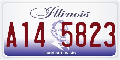 IL license plate A145823