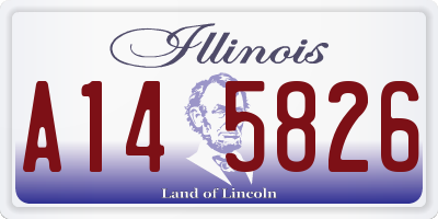 IL license plate A145826