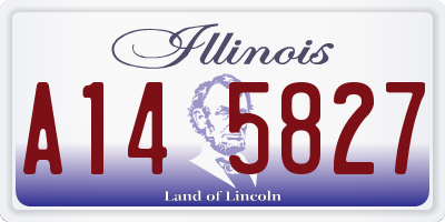 IL license plate A145827