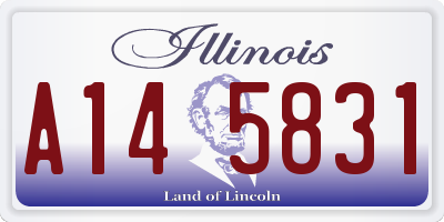 IL license plate A145831