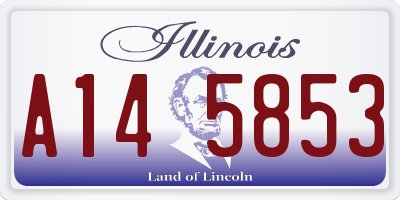 IL license plate A145853