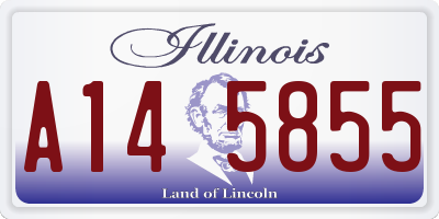 IL license plate A145855