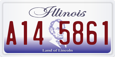 IL license plate A145861
