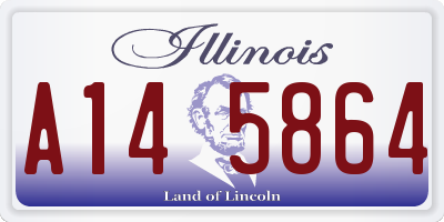 IL license plate A145864