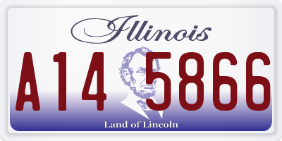 IL license plate A145866