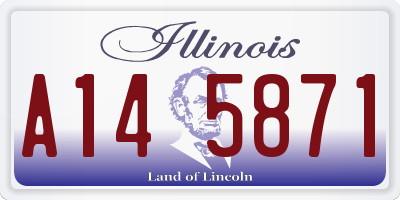 IL license plate A145871