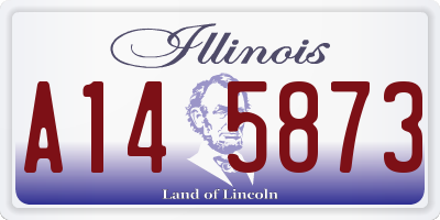 IL license plate A145873
