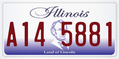 IL license plate A145881